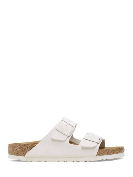 Mules Arizona En Cuir Birkenstock Beige women 10266842