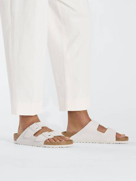 Mules Arizona En Cuir Birkenstock Beige women 10266842 vue secondaire 2