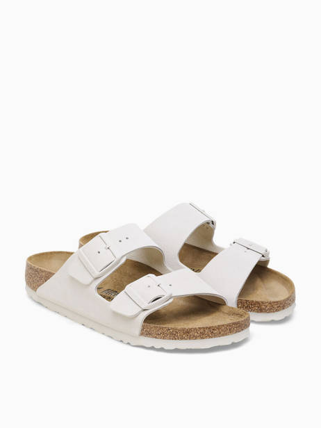 Mules Arizona En Cuir Birkenstock Beige women 10266842 vue secondaire 3