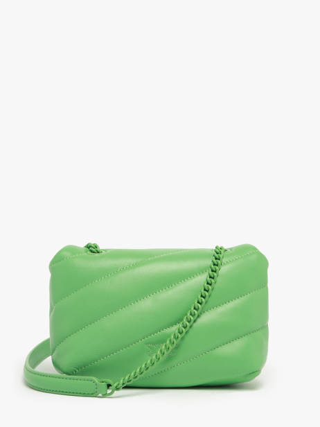 Sac Bandoulière Love Bag Puff Cuir Pinko Vert love bag puff A1JO vue secondaire 4