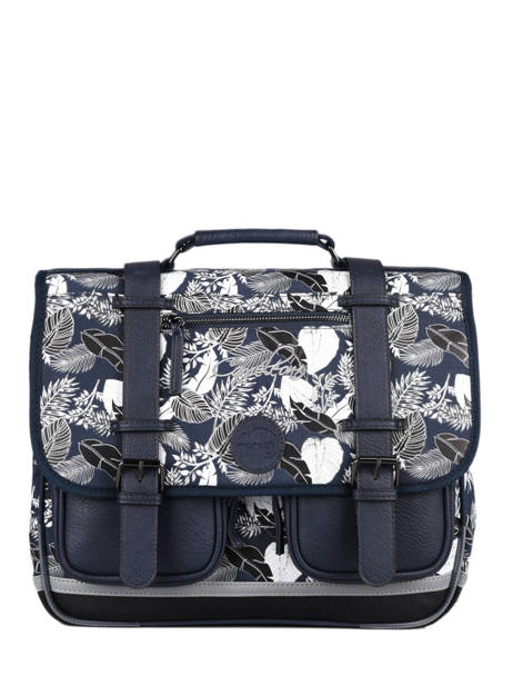 Cartable 2 Compartiments Cameleon Bleu vintage urban PBVBCA35