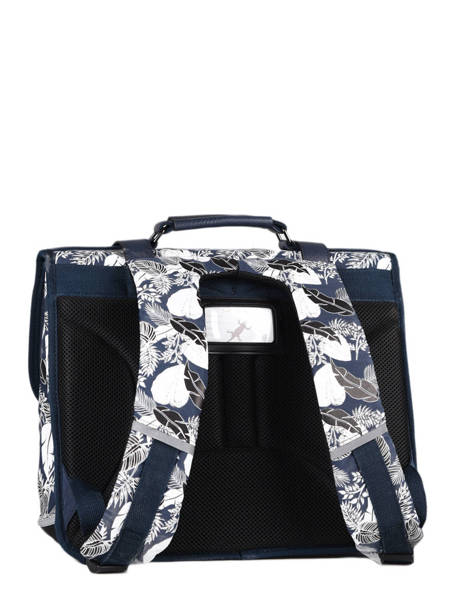 Cartable 2 Compartiments Cameleon Bleu vintage urban PBVBCA35 vue secondaire 4