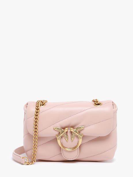 Sac Bandoulière Love Baby Puff Cuir Pinko Rose love bag puff A0F2