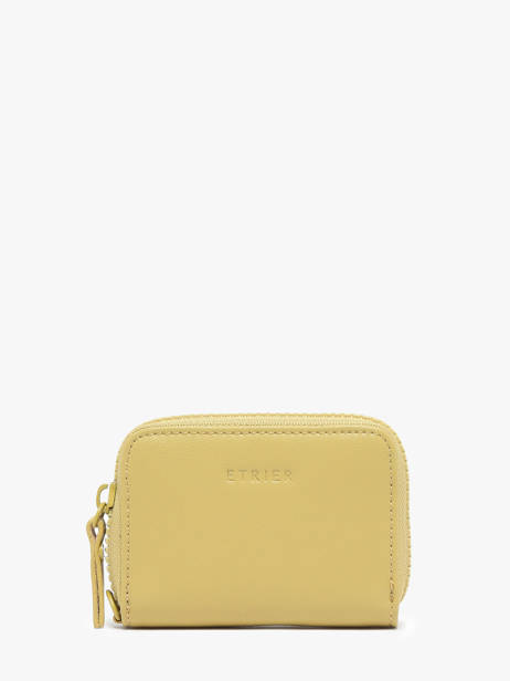 Leather Oxer Wallet Etrier Yellow oxer EOXE090S