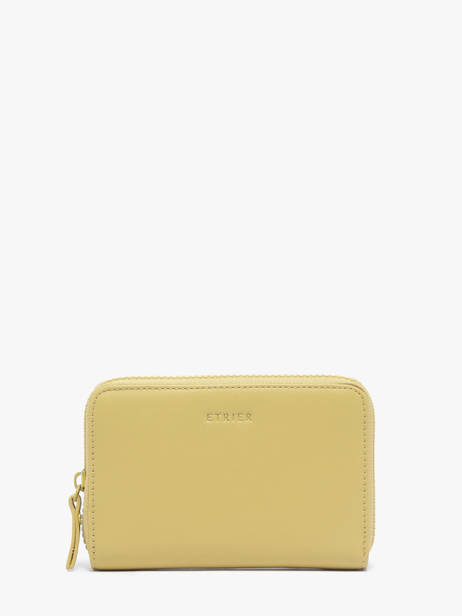 Leather Oxer Wallet Etrier Yellow oxer EOXE090M