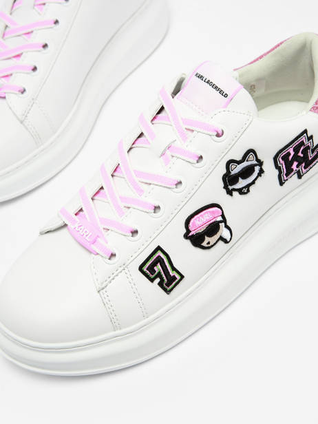 Sneakers In Leather Karl lagerfeld White women KL62574 other view 1