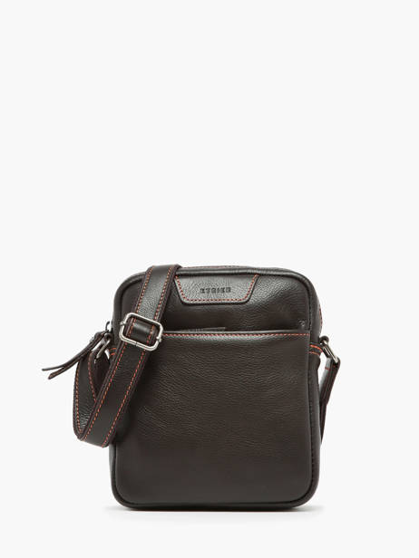 Sac Bandoulière M Foulonné Cuir Etrier Marron foulonne EFOU729M