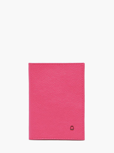 Passport Holder Madras Leather Etrier Pink madras EMAD025