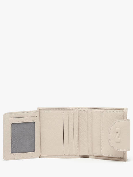 Portefeuille Trifold Cuir Nathan baume Beige original n 116N vue secondaire 1