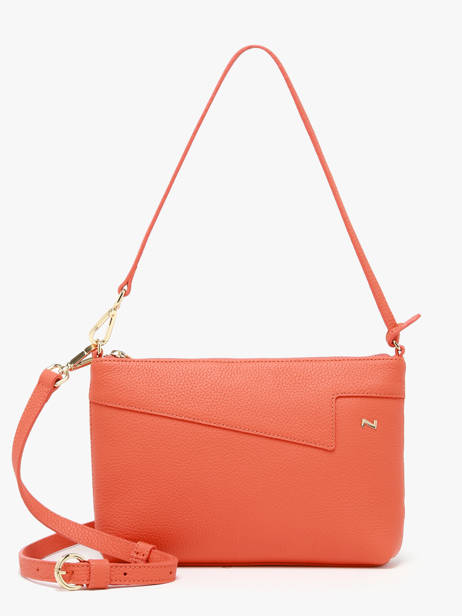 Sac Bandoulière Palma Cuir Nathan baume Orange nathan 27