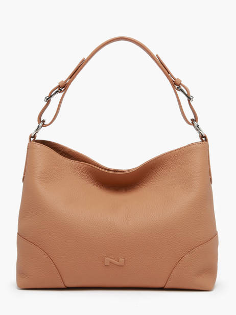 Sac Porté épaule Tango Bis Cuir Nathan baume Marron nathan 52