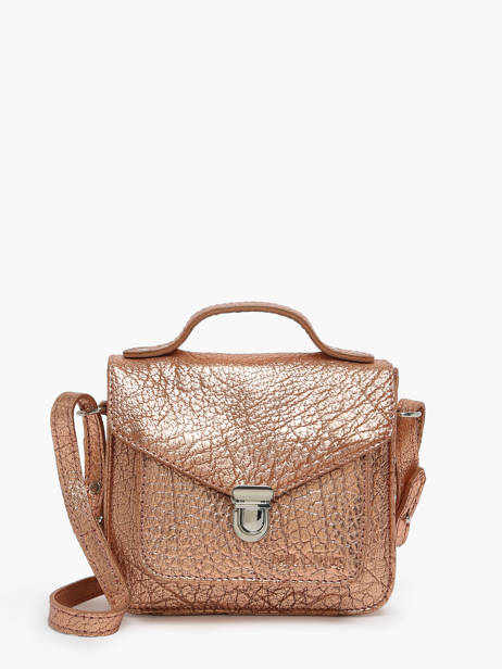 Sac Bandoulière Mademoiselle George Xs Cuir Paul marius Rose eclipse GEORGEXS