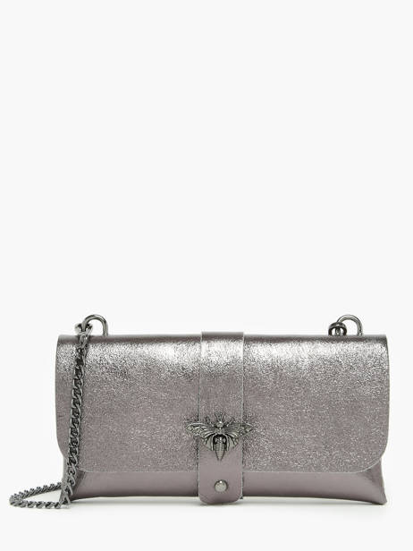 Sac Bandoulière Nine Cuir Milano Gris nine NI22111N