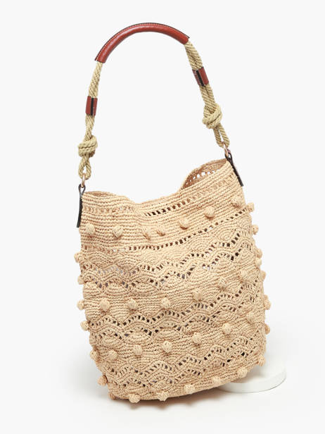 Sac Porté épaule Hobo Vanessa bruno Beige hobo 84V40746 vue secondaire 2