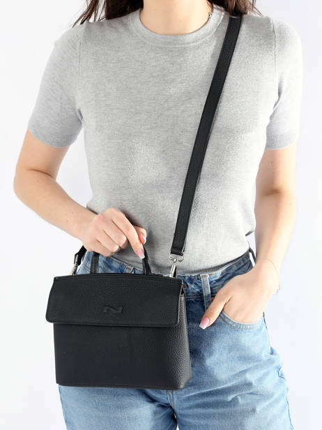 Sac Bandoulière Calie Cuir Nathan baume Noir nathan 19 vue secondaire 1