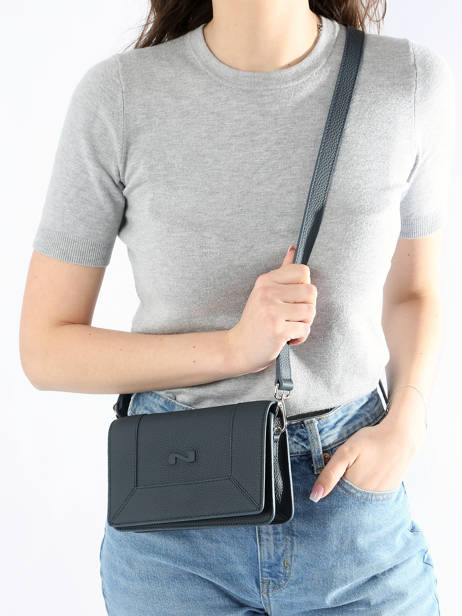 Sac Bandoulière Maastricht Cuir Nathan baume Bleu mondrian 4 vue secondaire 1