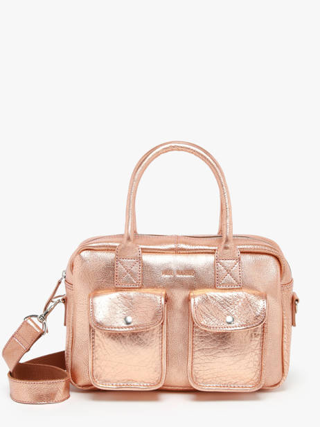 Sac Bandoulière Vintage Cuir Paul marius Rose vintage LEDANDYS