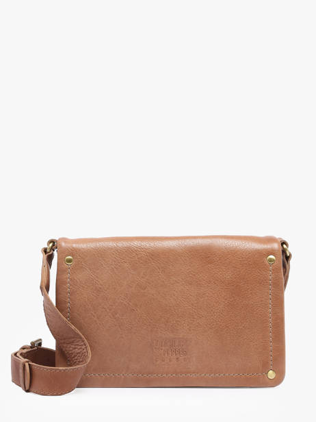 Sac Bandoulière Boston Cuir Basilic pepper Beige boston BBOS02