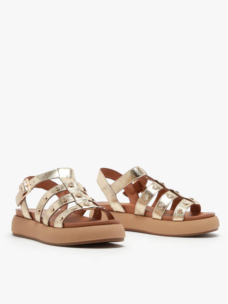 Sandales En Cuir Inuovo Or women A96020 vue secondaire 2