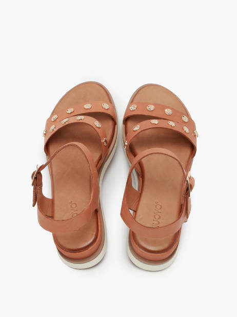 Sandales En Cuir Inuovo Vert women 113094 vue secondaire 3