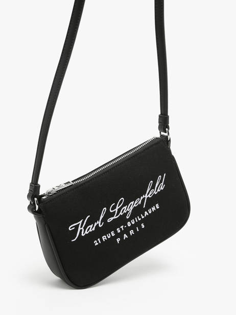 Shoulder Bag Hotel Karl Cotton Karl lagerfeld Black hotel karl 241W3206 other view 2