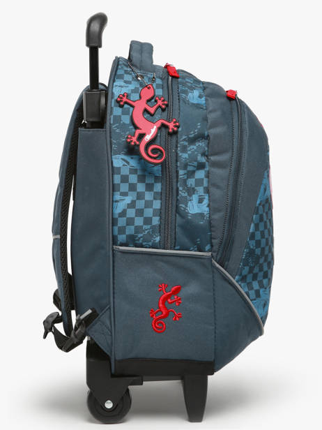 Wheeled Schoolbag Cameleon Blue actual SR39 other view 2