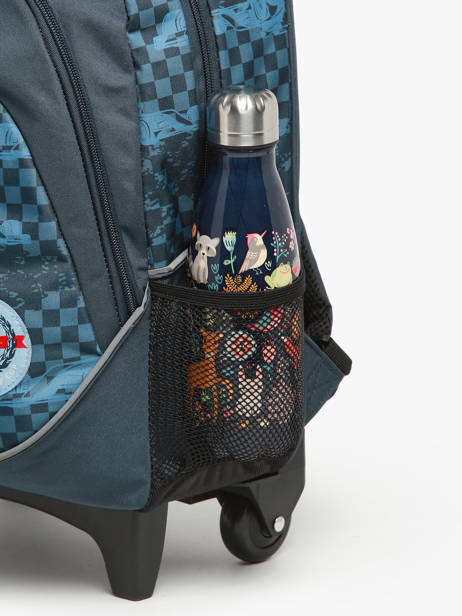 Wheeled Schoolbag Cameleon Blue actual SR39 other view 6