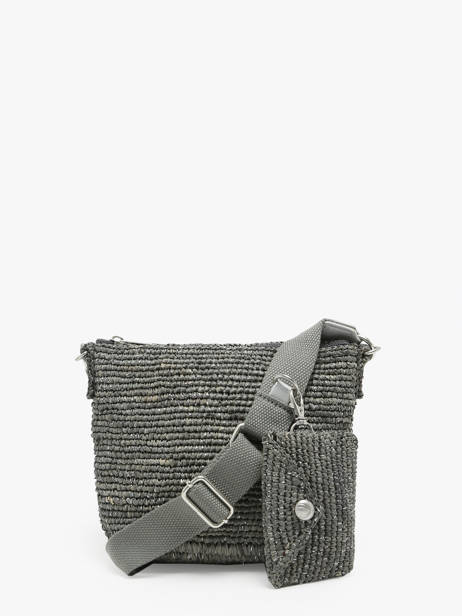 Shoulder Bag L'atelier Du Crochet Raphia Le voyage en panier Gray l'atelier du crochet AM771 other view 4