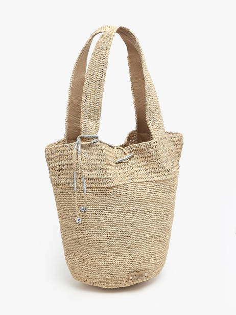 Shopping Bag L'atelier Du Crochet Raphia Le voyage en panier White l'atelier du crochet AM772 other view 2