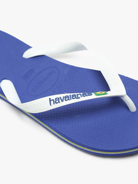 Tongs Brasil Logo Havaianas Bleu men 4110850H vue secondaire 1