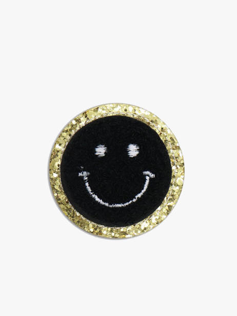 Patch Pour Coque Téléphone Smiley La coque francaise Noir accessoires LE314647