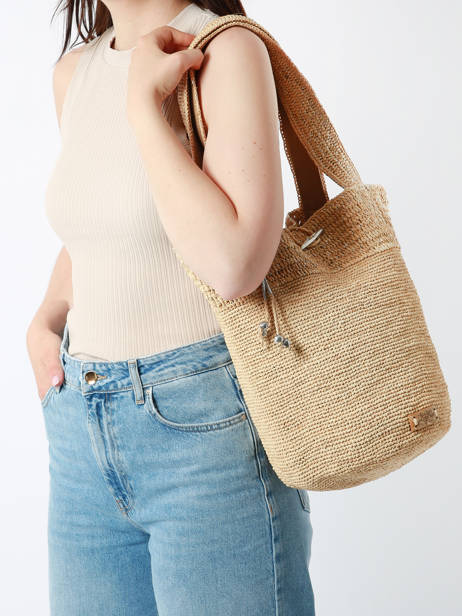 Shopping Bag L'atelier Du Crochet Raphia Le voyage en panier White l'atelier du crochet AM772 other view 1
