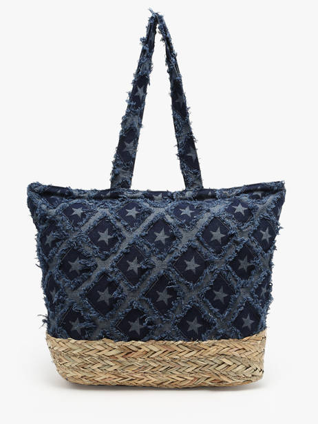 Sac Porté épaule Saint Barth Coton Miniprix Bleu saint barth B475