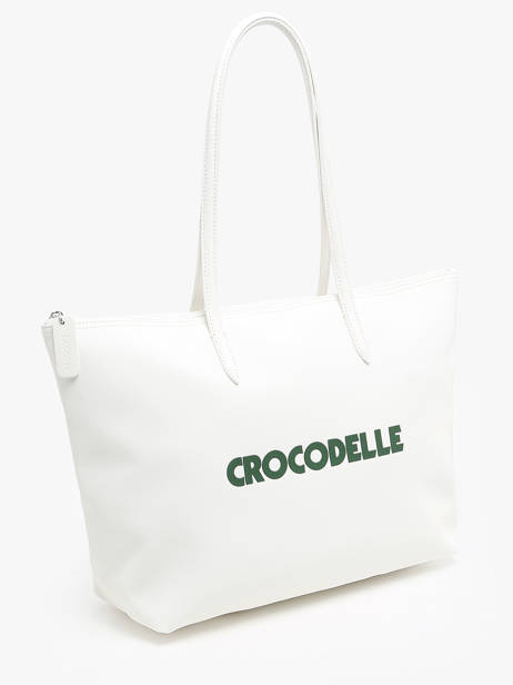 Shoulder Bag Large Heritage Print Croc Lacoste White large heritage print croc NF4550DI other view 2