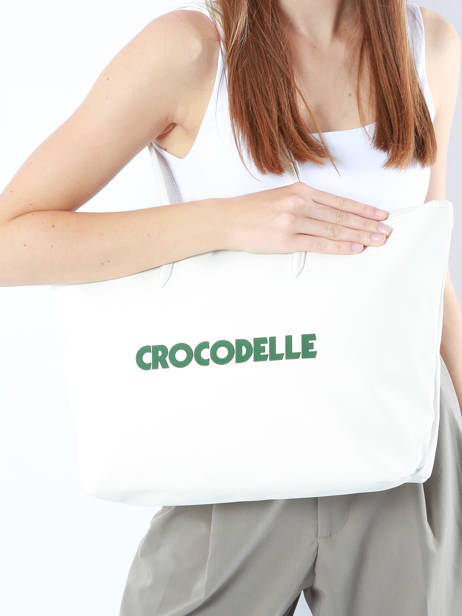 Shoulder Bag Large Heritage Print Croc Lacoste White large heritage print croc NF4550DI other view 1