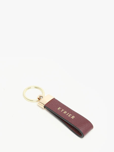 Keychain Tradition Leather Etrier Violet tradition ETRA403M other view 1