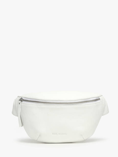 Leather Vedette Belt Bag Paul marius White vedette BANANVED