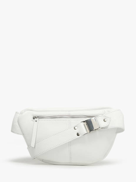 Leather Vedette Belt Bag Paul marius White vedette BANANVED other view 4