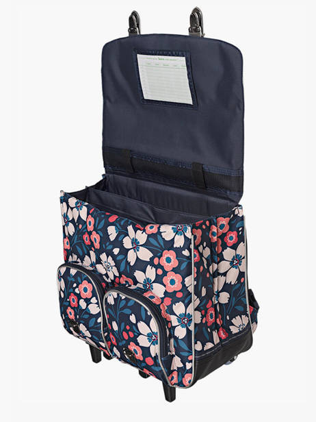 2-compartment Wheeled Satchel Tann's Multicolor les fantaisies f 43262 other view 2