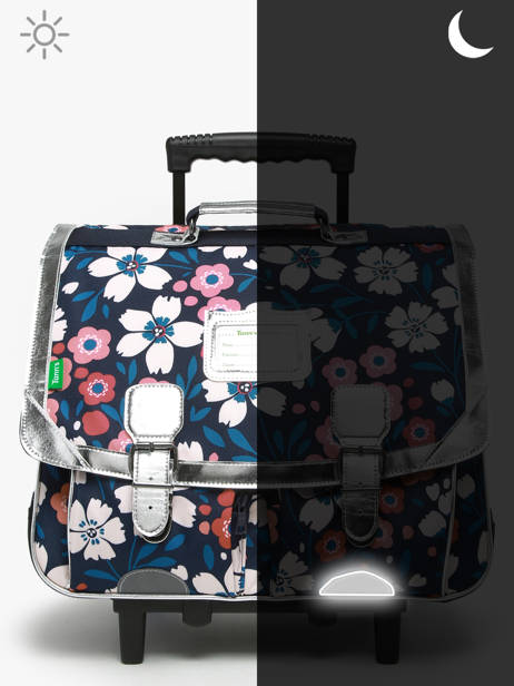 2-compartment Wheeled Satchel Tann's Multicolor les fantaisies f 43262 other view 6