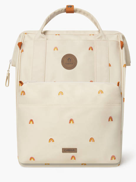 Backpack Cabaia Beige baby bag BABYBAG