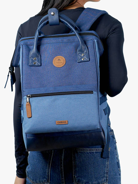 Customisable Backpack Adventurer Medium Cabaia Blue adventurer BAGS other view 2