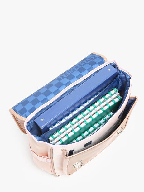 Cartable 2 Compartiments Caramel et cie Rose boheme FI vue secondaire 3