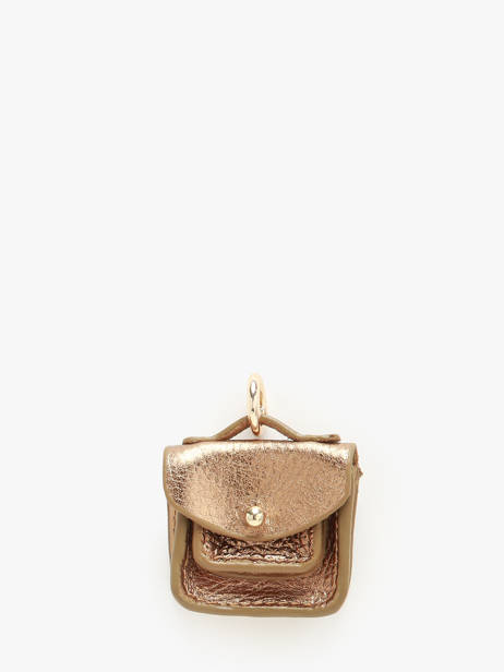 Leather La Breloque Bag Charm Paul marius Gold breloque BRELOGEO