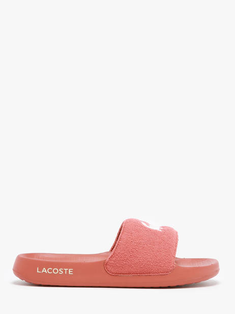 Claquettes Lacoste Orange women 7CFA0017 vue secondaire 1