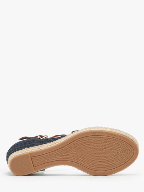 Sandales Semelle Compensée Tommy hilfiger Bleu women 4785DW6 vue secondaire 4