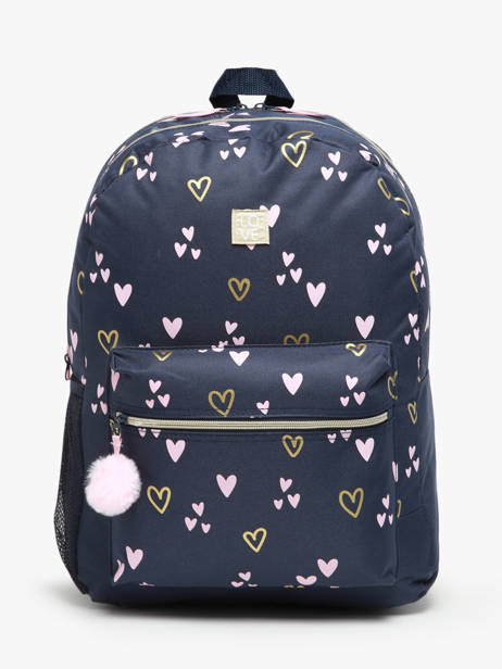 Sac A Dos Milky kiss Bleu heart of gold 4416