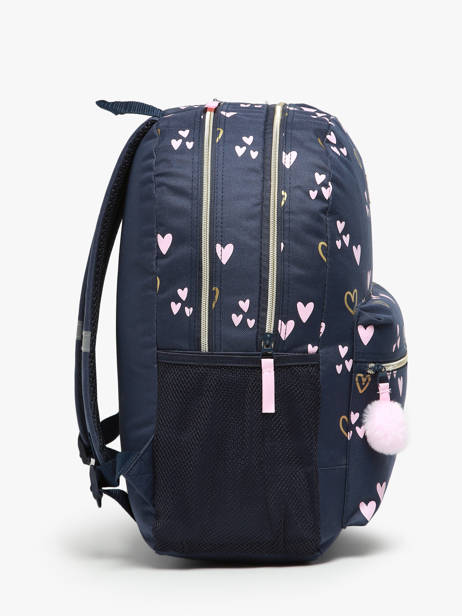 Sac A Dos Milky kiss Bleu heart of gold 4416 vue secondaire 2
