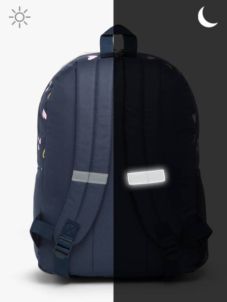 Sac A Dos Milky kiss Bleu heart of gold 4416 vue secondaire 5