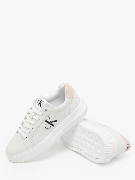 Sneakers En Cuir Calvin klein jeans Blanc women 8230LA vue secondaire 3